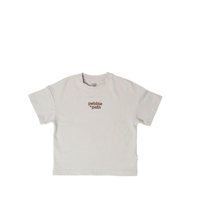 Crew Neck Tee Set Khaki