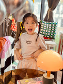 Crew Neck Tee Set Khaki