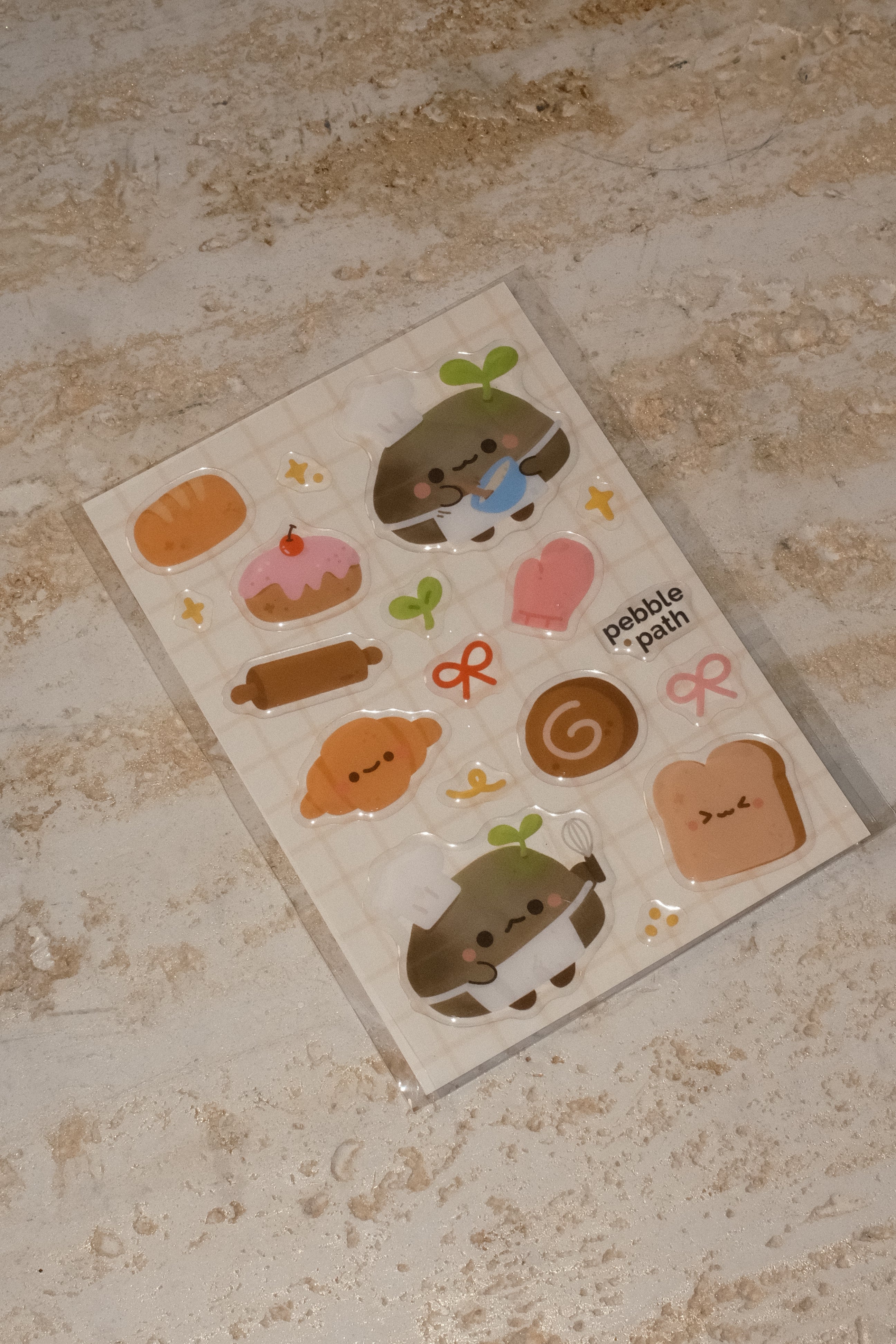 Pebble Bakery Club Puffy Sticker Sheet