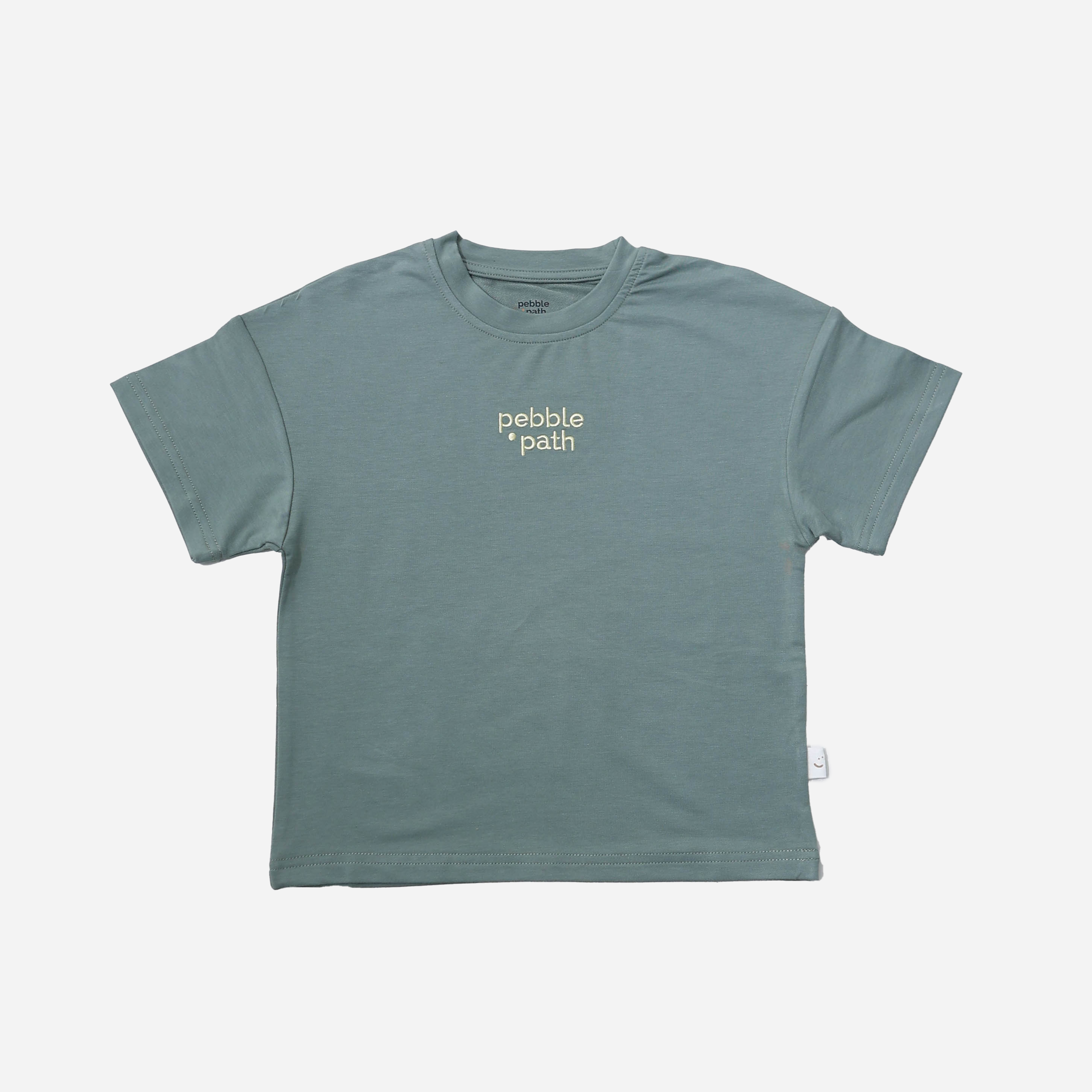 Crew Neck Tee Set Green