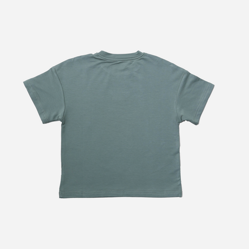 Crew Neck Tee Set Green