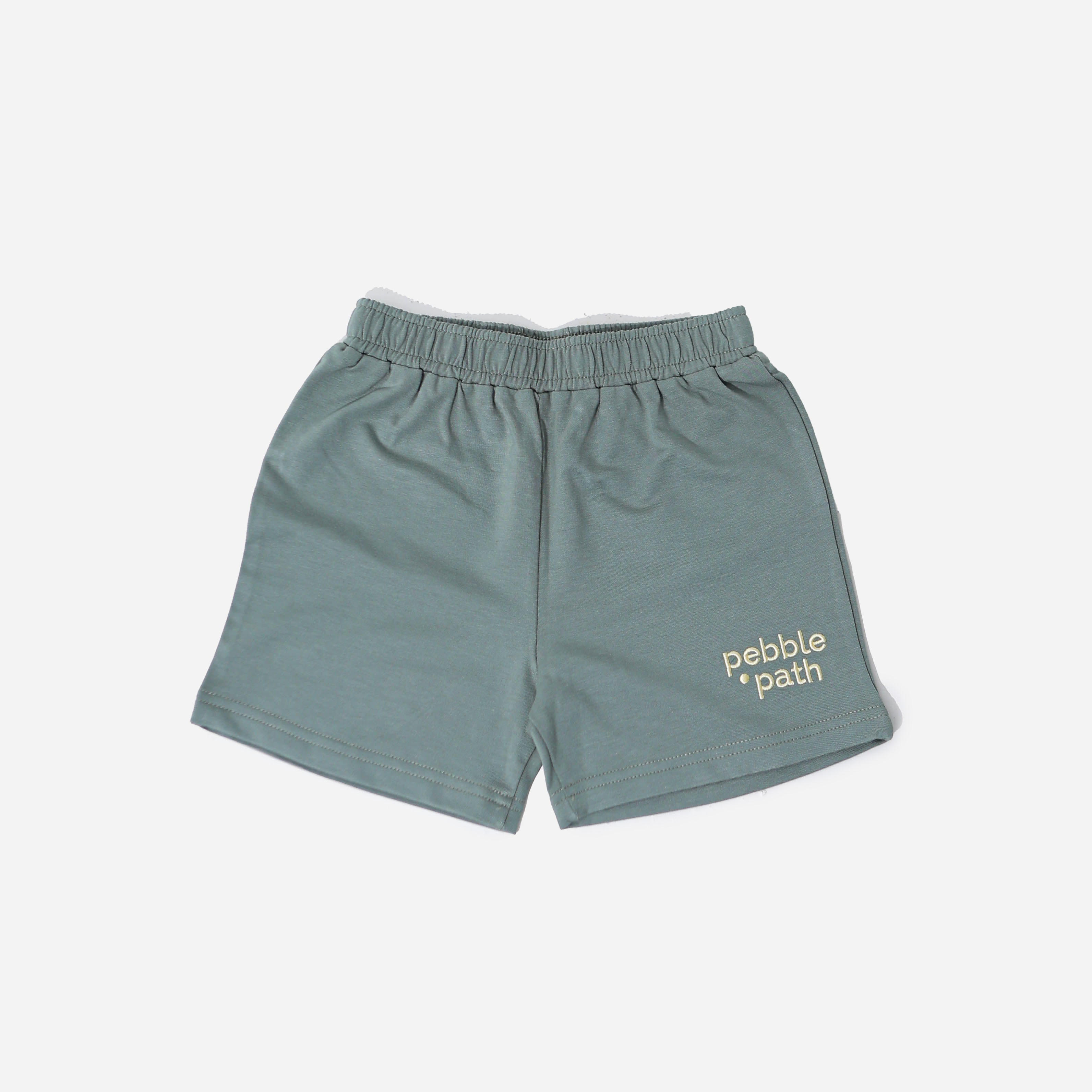 Crew Neck Tee Set Green