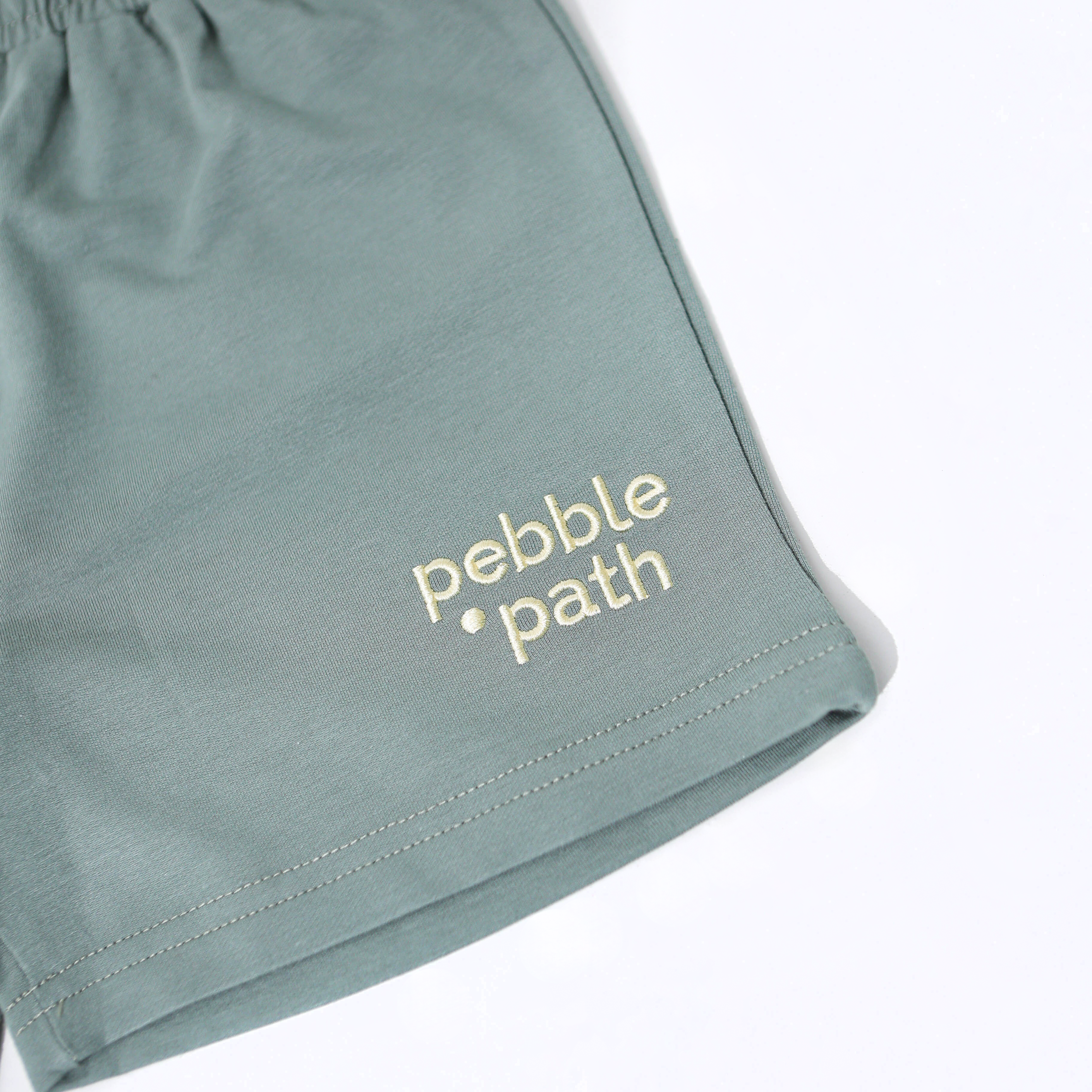 Crew Neck Tee Set Green