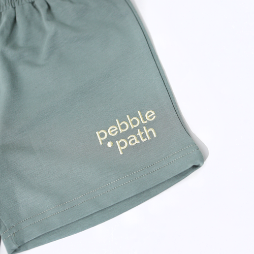 Crew Neck Tee Set Green