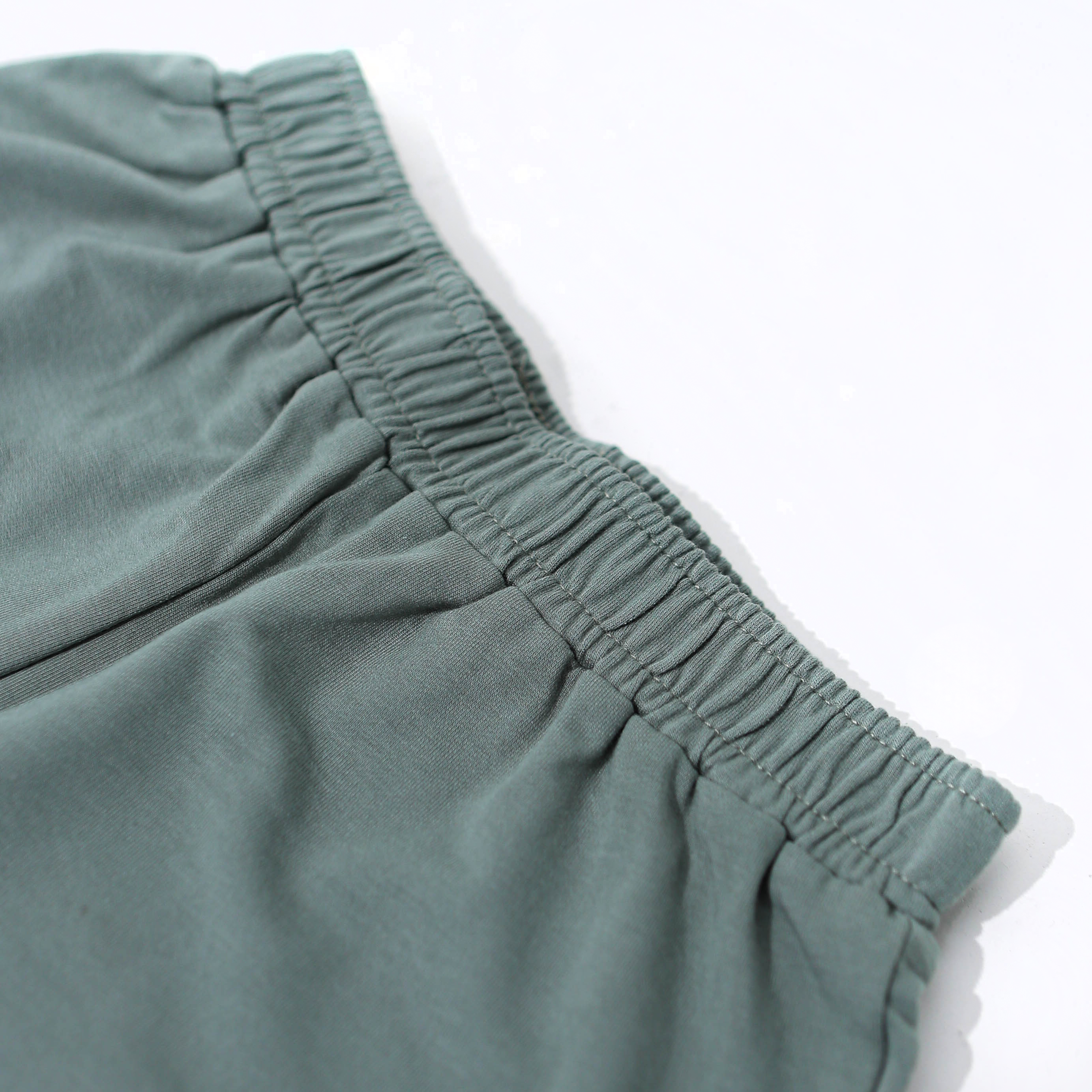 Crew Neck Tee Set Green