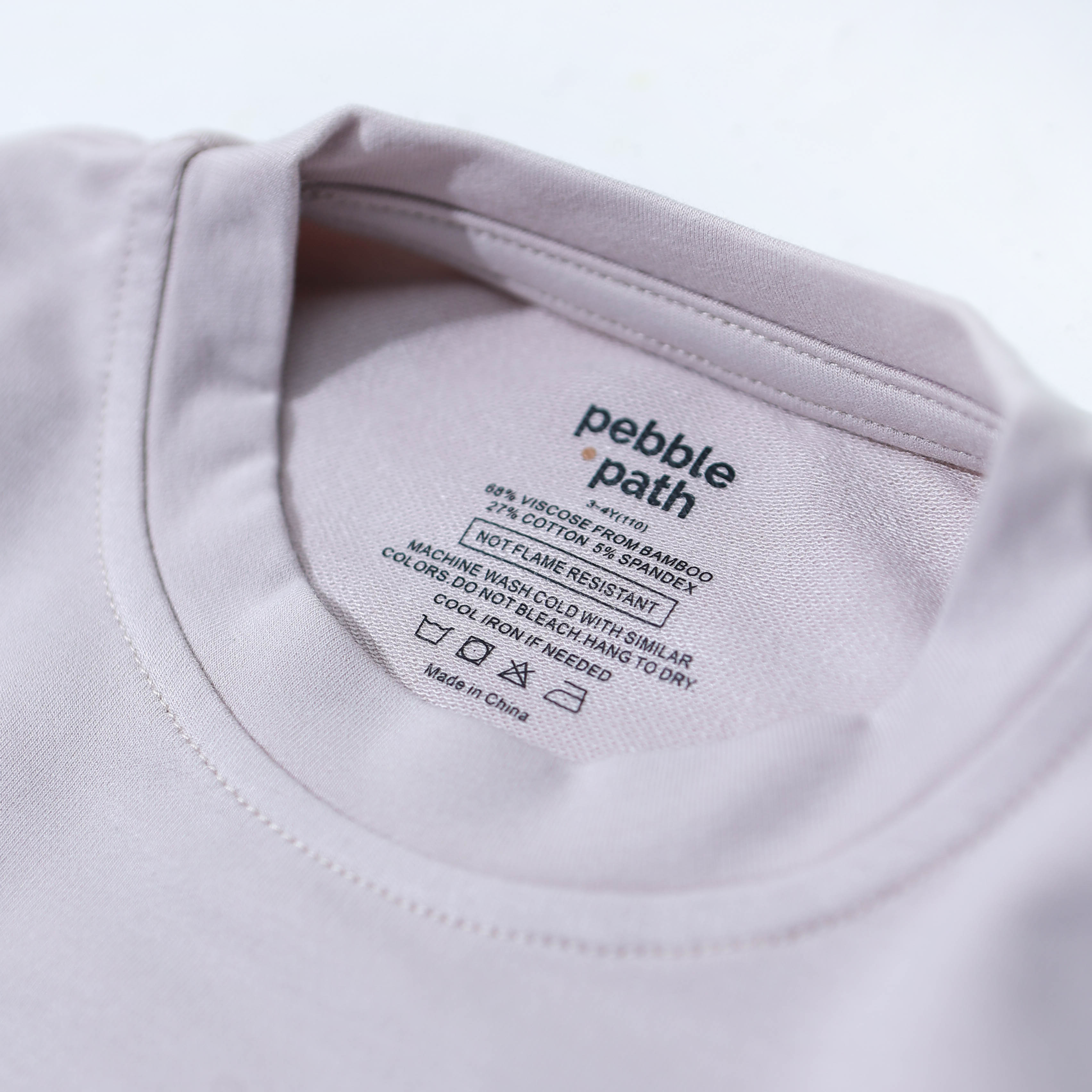 Crew Neck Tee Set Khaki