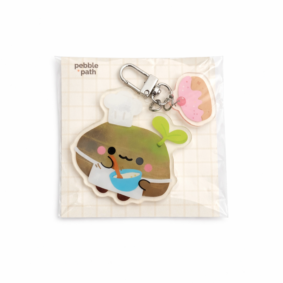 Pebble Bakery Club Keychain